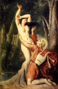 Théodore Chasseriau Painting - Apolo y Dafne 1845 romántico Theodore Chasseriau